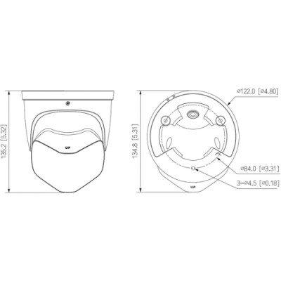 IP-видеокамера 2*4Мп Dahua DH-IPC-PDW3849-A180-AS-PV (2.8 мм) с двойным объективом и подсветкой